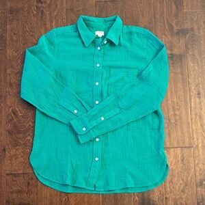 New J. Crew Cotton Gauze Button Down